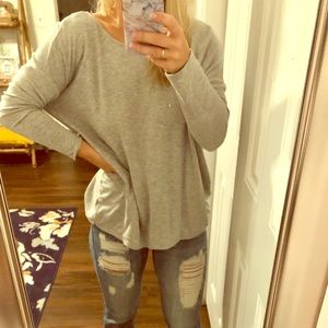 Open-back sweater